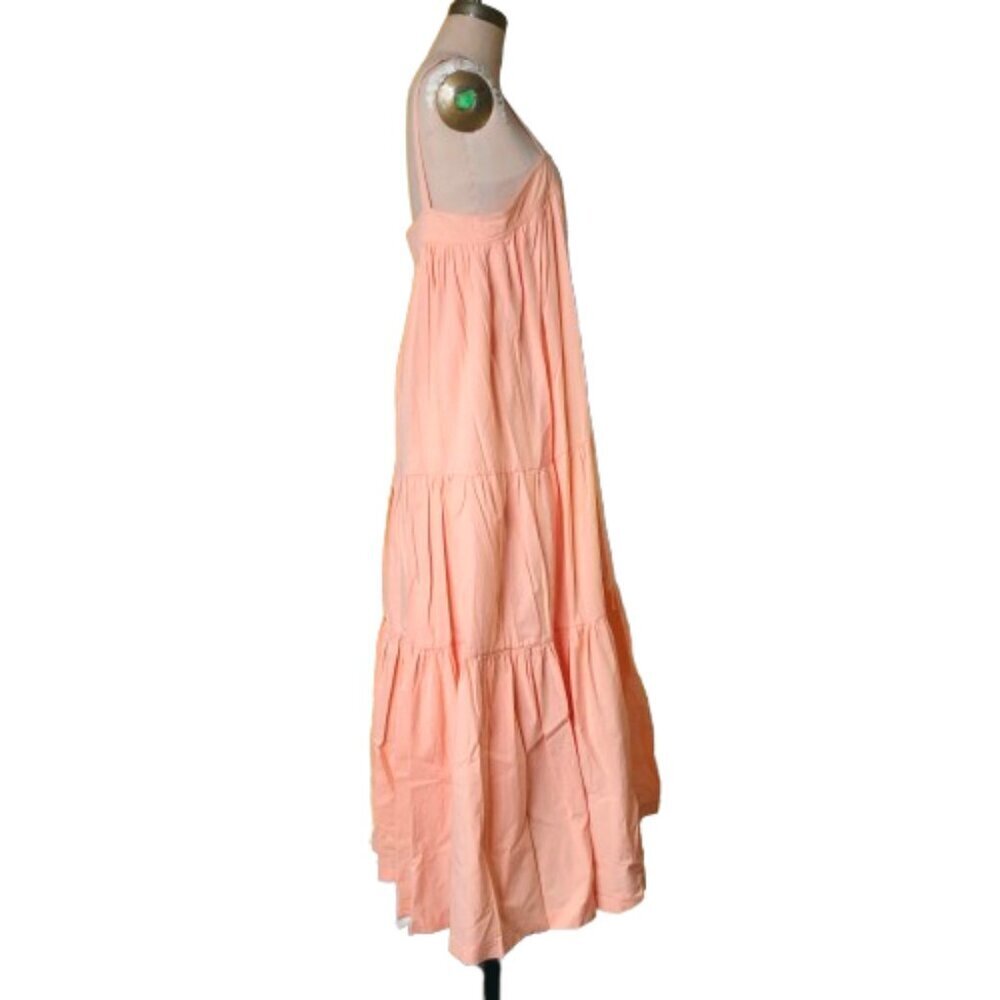 !!! host pick ARAMINTA JAMES Sunset Tiered cotton Dress in Peach L - Picture 3 of 13